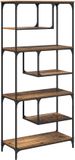 vidaXL Boekenkast 6-laags 81 x 36 x 176 cm Bewerkt hout Oud hout