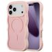 Selencia Wavy Case - Golvend Hoesje geschikt voor Apple iPhone 17 Pro Max - Soft Pink