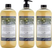 Claudius Cosmetics B.V. Body & Hair Kamille 1 liter - set van 3 stuks - met gratis pomp - 2 in 1 voor lichaam en haar.