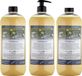 Claudius Cosmetics B.V. Body & Hair Kamille 1 liter - set van 3 stuks - met gratis pomp - 2 in 1 voor lichaam en haar.