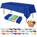ZIMPLEWARE Premium Blue Plastic Table Cloth Disposable (6 Pk)