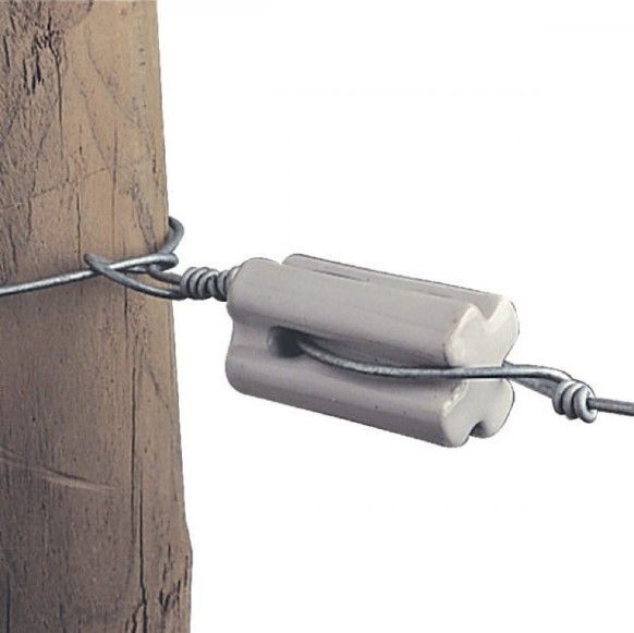 Gallagher Porseleinen hoekisolator wit (60) - 053506