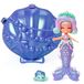 KOOKYLOOS MERMAID STARLIGHT Fantasy - 2-in-1: stijlvolle pop en zeemeermin, 1 pop, afneembare zeemeerminstaart, outfit en schoenen, zeedier, accessoires, tas voor spelen en dragen