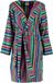Cawö korte dames badjas badstof met capuchon multicolor maat 42