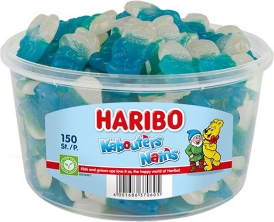 Haribo Kabouters - snoep in fruitsmaken - 150 stuks silo