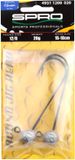 Spro Jighead HD 90 - 12/0 - 15g - Loodkop - Zilver