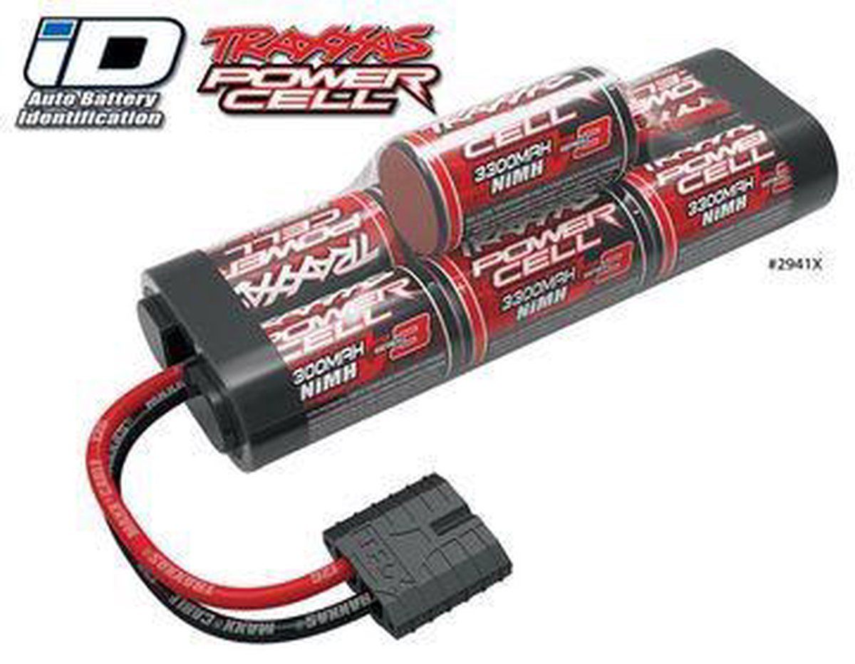TRAXXAS Power Cell 3300mAh 8,4V NiMH Hump met iD-stekker