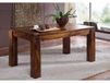 METRO LIFE Table à manger extensible 220x90 Palissandre laqué Life honey #157