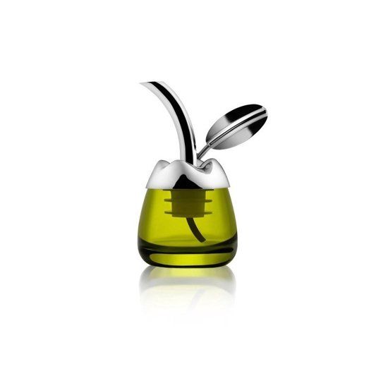 Alessi Fior D'olio Olijfoliekan Zilver