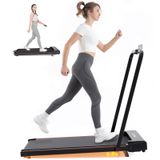 Tapis de course électrique, 1400W, avec fonction d'inclinaison, vitesse 1-12 km/h, avec écran LCD et compteur de calories, ultra-fin et silencieux, convient pour un usage domestique/bureau