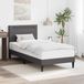 vidaXL Bedframe met LED-stripverlichting Grijs 90 x 200 cm Kunstleer