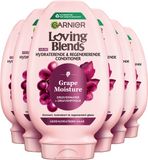 Garnier Loving Blends Grape Moisture Conditioner – Ontwart en hydrateert – Voor gedehydrateerd haar - 6 x 250ml