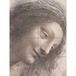Artery8 Da Vinci Head Virgin Three-Quarter View Facing Right Drawing XL Giant Panel Poster (8 Sections)