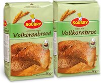Soubry Volkoren Broodbakmix - 2 x 5kg - Grootverpakking