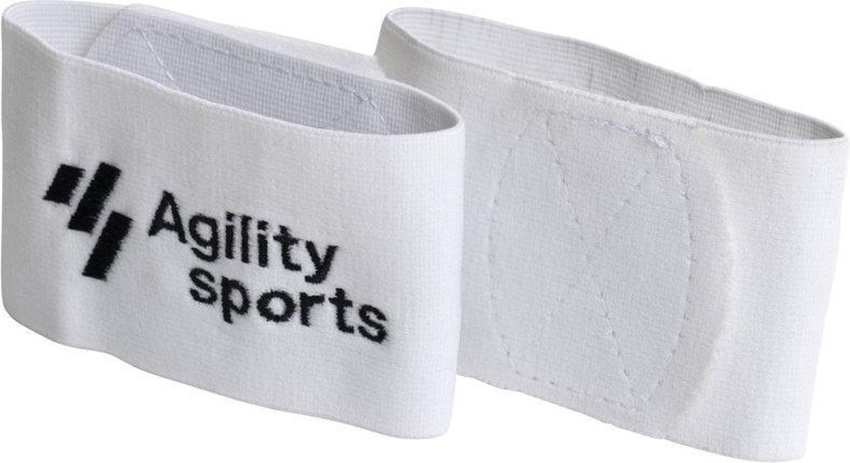 Agility Sports sokophouders rubber/spandex/nylon wit/zwart