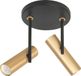 Spot en saillie Trend Noir Laiton Métal Rond Mini GU10 2 voies ⌀ 15cm