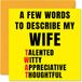 Onbeleefde Stuff4 Grove verjaardagskaarten voor vrouwen - Few Words Describe Tw*t - Verjaardagskaart voor vrouw van echtgenoot, verjaardagscadeau grapje, 145 mm x 145 mm