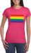 Bellatio Decorations Shoppartners Bv Gay Pride T-shirt met Regenboog Vlag, Roze, Dames, Maat S