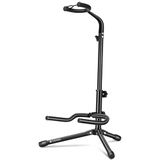 CAHAYA Gitaarstandaard, 22 cm gevoerd, opvouwbaar, stabiel, in hoogte | Voor vele e-, akoestische en basgitaren; 5 mm bekleding, nekbeveiliging, compact voor thuis, proefruimte en studio