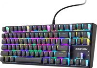 Merkloos PREYON PBC87B toetsenbord Universeel PS/2 QWERTY Engels Zwart