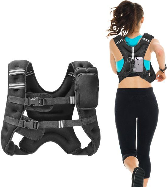 VEVOR Gewichtsvest 7,32 Kg Hardloopvest Trainingsvest Gewichten Fitnessvest