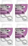Deltafix Schroefogen - 12x - verzinkt metaal - wit - 30 x 14 mm