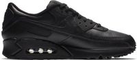 Nike Nike Air Max 90 Leather Heren Sneakers Black/Black-Black