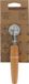 Fackelmann 40918 deegroller voor ravioli, ravioli ravioli roller, ravioli roller, hout, roestvrij staal, 15,5 cm