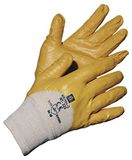 Jah katoenen handschoenen met deel nitrilcoating (gele) – veilige grip, water- en oliebestendig – voor montage, verzending en werkzaamheden magazijn