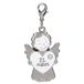 Depesche 14340.234 Pendentif ange gardien 365 jours au 21 août, en métal, porte-bonheur avec ange, cœur et porte-clés, à offrir à la famille et aux amis