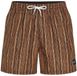 O'Neill Short de bain homme CALI PRINT 15" Marron/Orange à rayures - Taille S