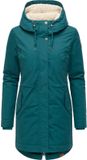Ragwear Dames korte jas Oceaangroen XXL