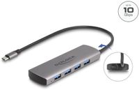 Delock USB 10 Gbps 4 Port USB Type-A Hub with USB Type-C™ connector and additional power port