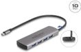 Delock USB 10 Gbps 4 Port USB Type-A Hub with USB Type-C™ connector and additional power port