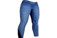 HKM SPORTS EQUIPMENT Reithose -Summer Denim Easy- 3/4 Silkonbesatz6100