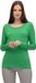 Ragwear T-shirt à manches longues pour femmes Florah Gots Vert Coton S