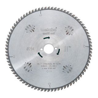 Metabo Zaagblad "Multi Cut - Professional" - 220x2,6/1,6x30, Z80 FZ/TZ, 10° - 1 Stuk