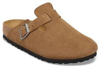 Birkenstock Boston Suede Leather Dark Tea Narrow Men's Size 43 Brown