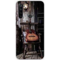 1001 coques Xiaomi Redmi Note 8 Guitare Bedrukt siliconen hoesje