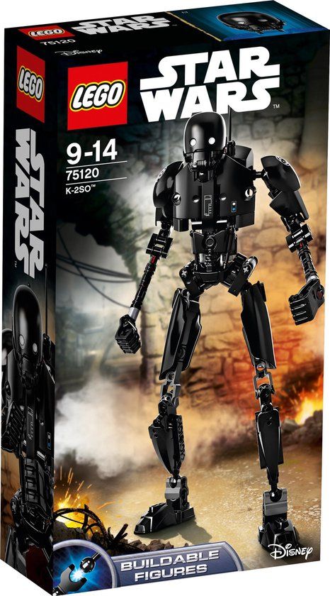LEGO Star Wars K-2SO Bouwfiguur Zwart, Grijs 75120