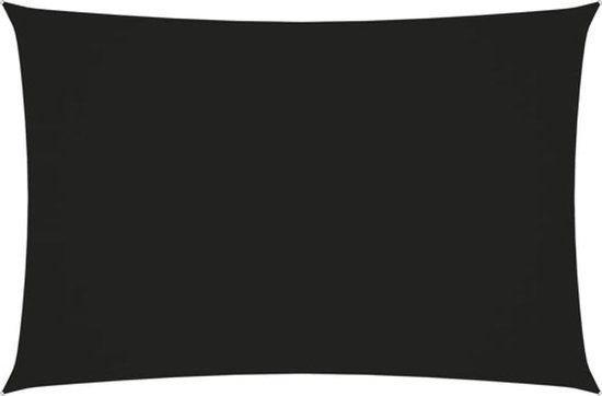 vidaXL Zonnescherm rechthoekig 2,5x4,5 m Oxford stof zwart