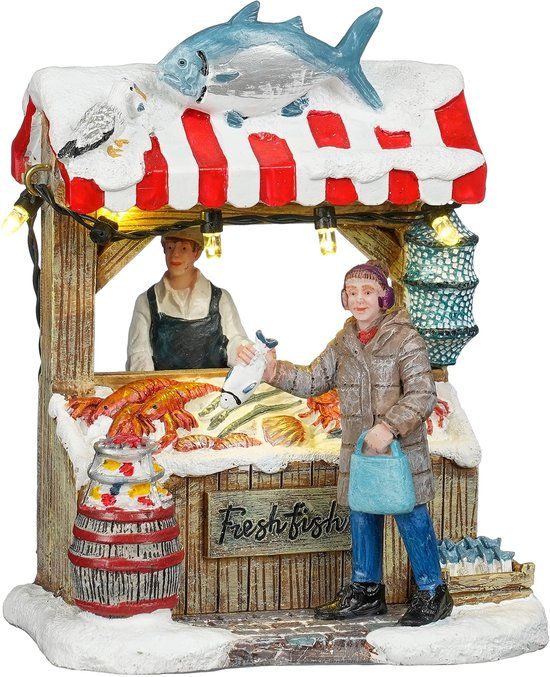 Luville Fish Market Polyresin Multi 11 cm