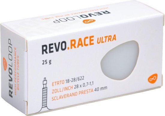 Revoloop Race 28&quot; ultralichte binnenband 25 gram | 18-28/622 | Racefiets | 40mm Presta ventiel |