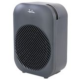 JATA TV55G Elektrische verwarming met instelbare thermostaat, 2000 W, 2 warmtestanden en ventilator, snel opwarmen, kantelbeveiliging, oververhittingsbeveiliging, grijs