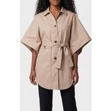 GUESS Cindy Maxi Cape Natural Almond Taille: 36 | Ponchos Outlet | Femme | Marron