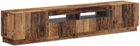 vidaXL TV-meubel HOORN 3 stuks Oud hout Bewerkt hout
