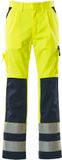 Mascot Safe Compete Pantalon avec poches genoux 07179-470 - jaune fluo/marine - C49