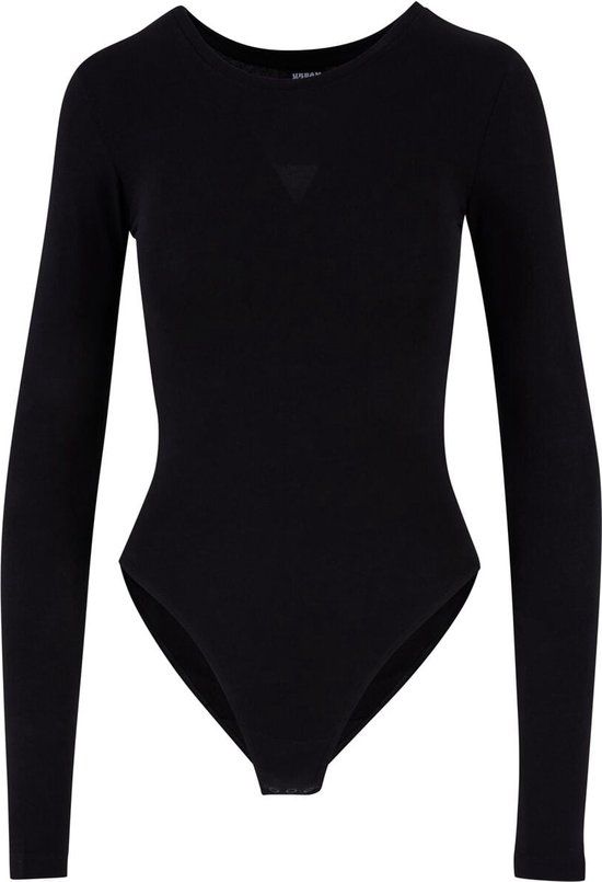 Urban Classics Stretch Jersey Longsleeve Bodysuit - Black - XL