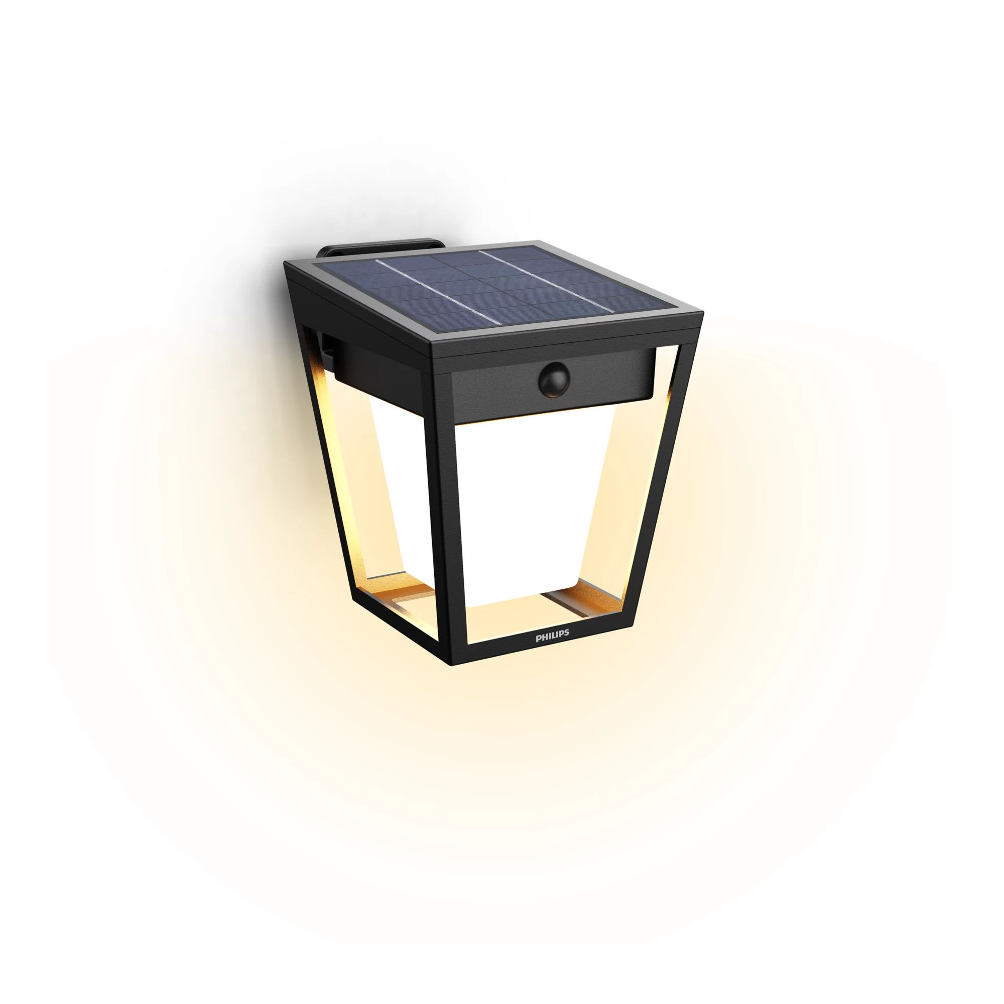 Philips Hue Philips Nissa Wandlamp Zwart Bewegingssensor Zonne-energie IP44 LED 1.8W 3000K