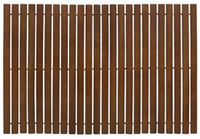 5Five Vloer badmat - Donker bamboe hout - Antislip - Douchemat - 60 x 40 cm